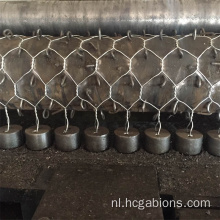 Dubbele twist zink gecoate zeshoekige gabion rockfall -netwerk